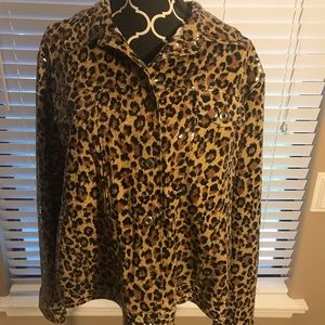 Elementz Woman Size 2X Leopard print jacket